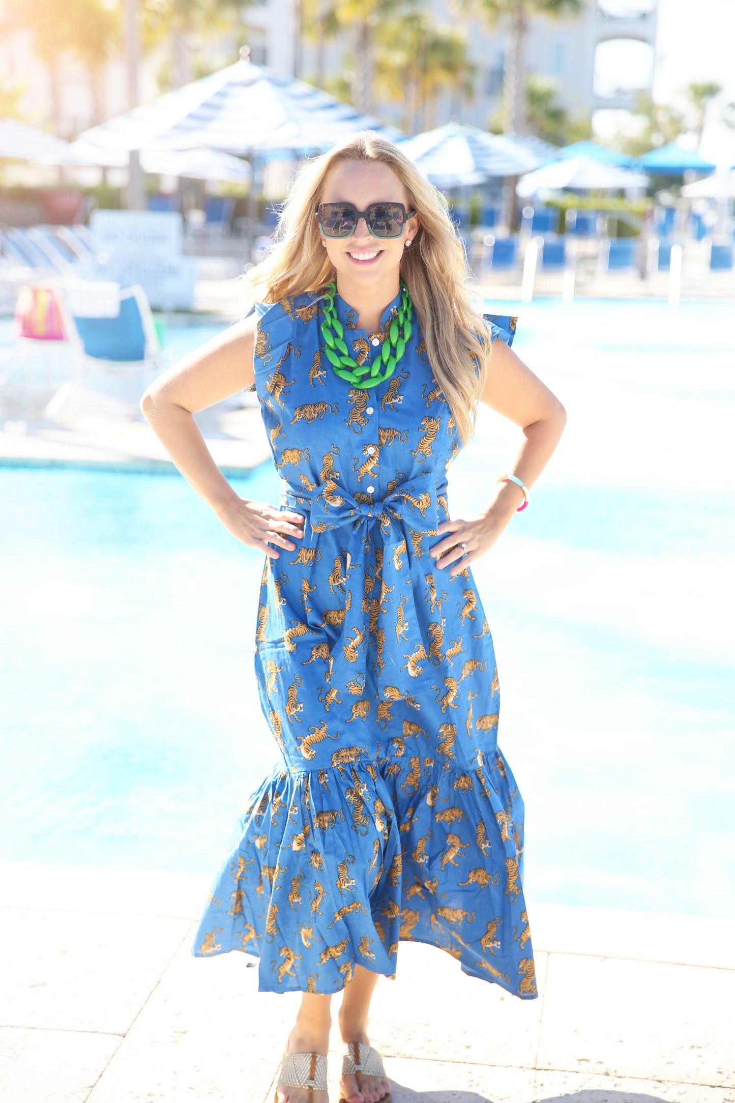 Sunda Island Blue Dress