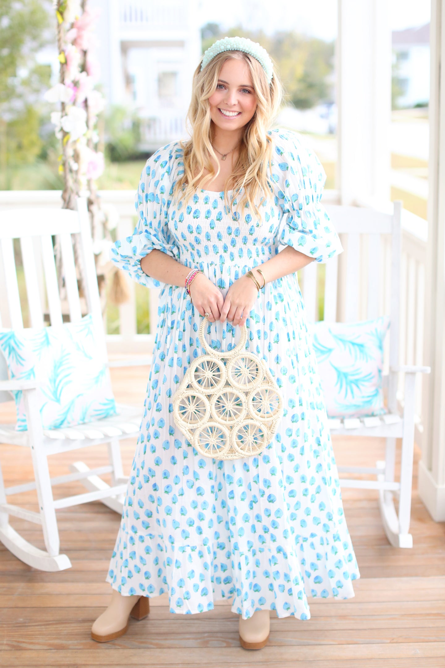 Strawberry Blue dress Darlington Isle