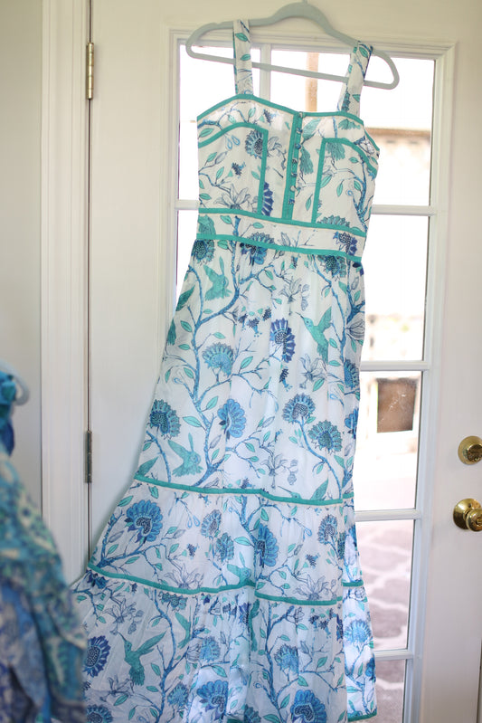 Hummingbird  dress- READY TO SHIP  SMALL