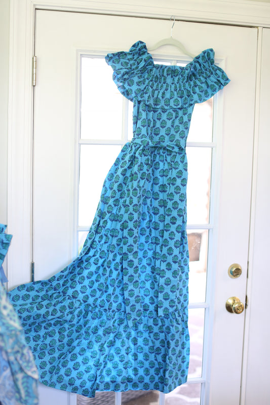 Blair Blue dress- READY TO SHIP