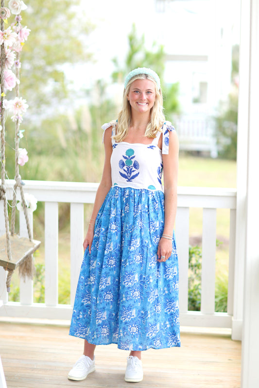 Summer Large print dress, Ready to Ship