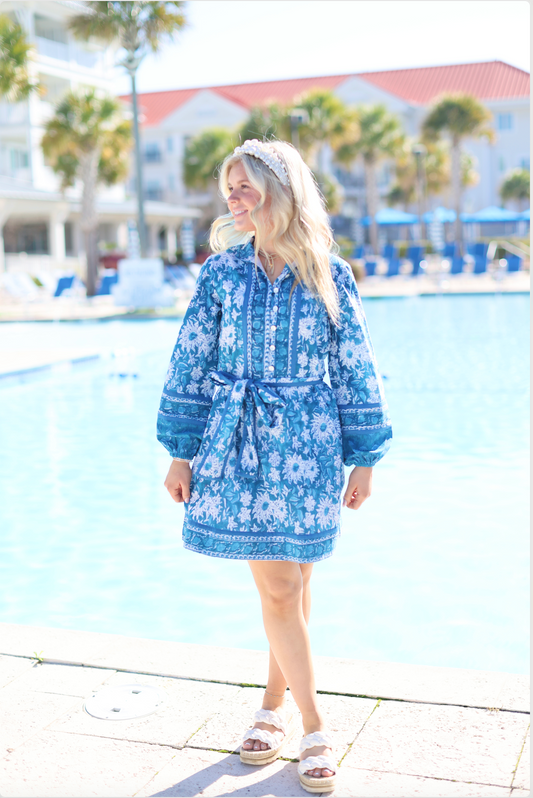 Olivette dress, Indigo